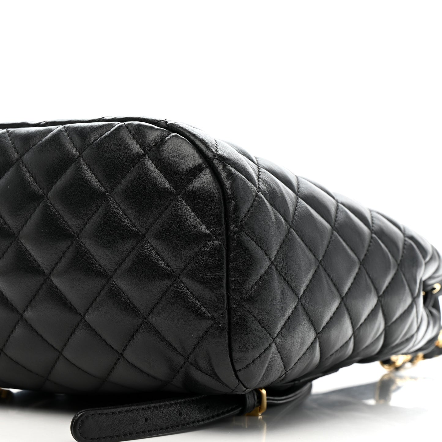 Calfskin Quilted Small Urban Spirit Backpack Black