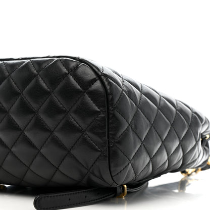 Chanel Calfskin Quilted Small Urban Spirit Backpack Black 10 of 12