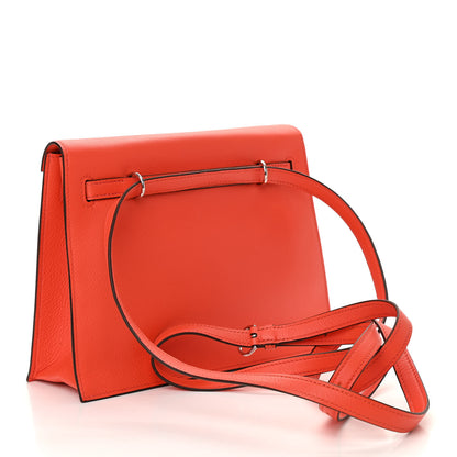 Hermes Evercolor Kelly Danse II Belt Bag Orange Poppy 3 of 10