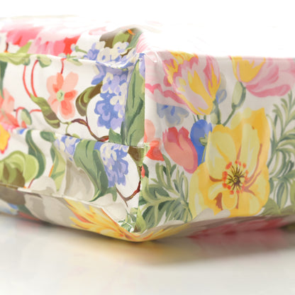 Gucci Patent Canvas Frame Logo Floral Print Vertical Tote Multicolor 9 of 10