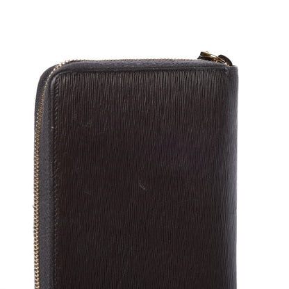 Dolce & Gabbana Calfskin Large Vertical Zip Around Wallet Brown 9 of 12
