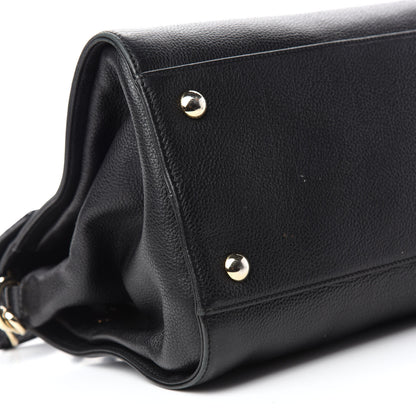 Jimmy Choo Calfskin Large Rosalie Satchel Black 6 of 21