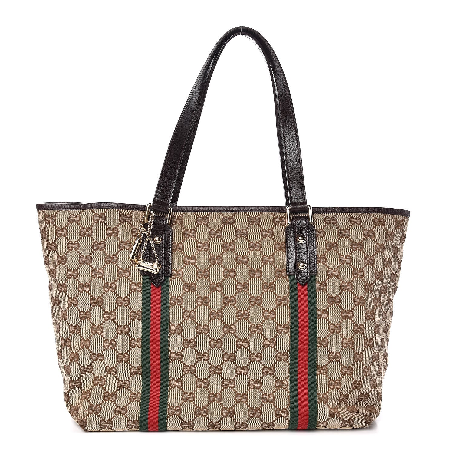 Gucci Monogram Large Jolicoeur Tote Brown 1 of 12