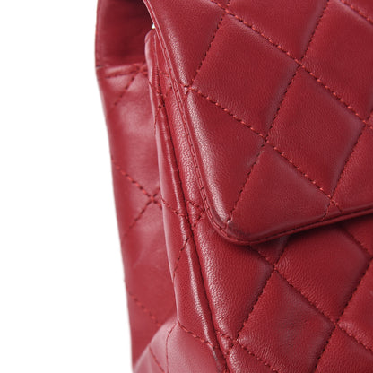 Chanel Lambskin Quilted Mini Rectangular Flap Red 15 of 17