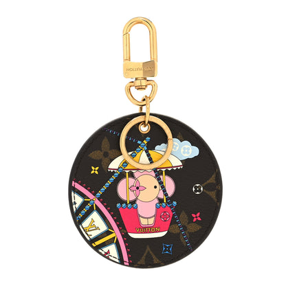Louis Vuitton Monogram 2020 Christmas Animation Big Wheel Bag Charm Key Ring Rose Ballerine 1 of 4