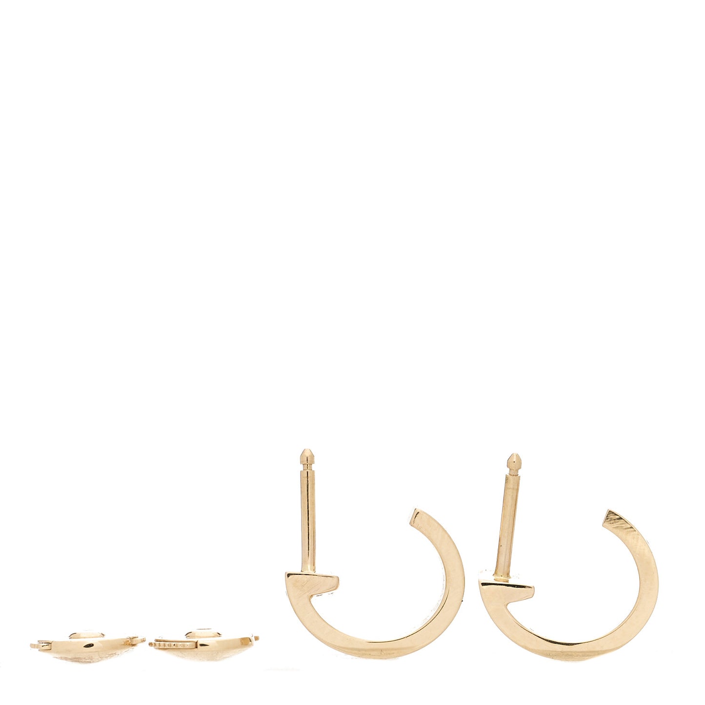 18K Pink Gold Small LOVE Hoop Earrings