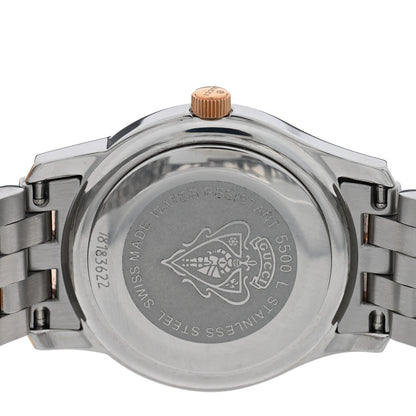 Gucci Stainless Steel Diamond Pink Mother of Pearl 27mm 5500L Two Tone Quartz Watch 4 of 4