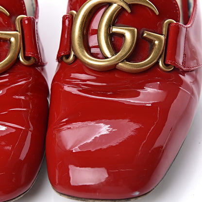 Gucci Vernice GG Victoire 55mm Loafer Pumps 39 Hibiscus Red 14 of 21