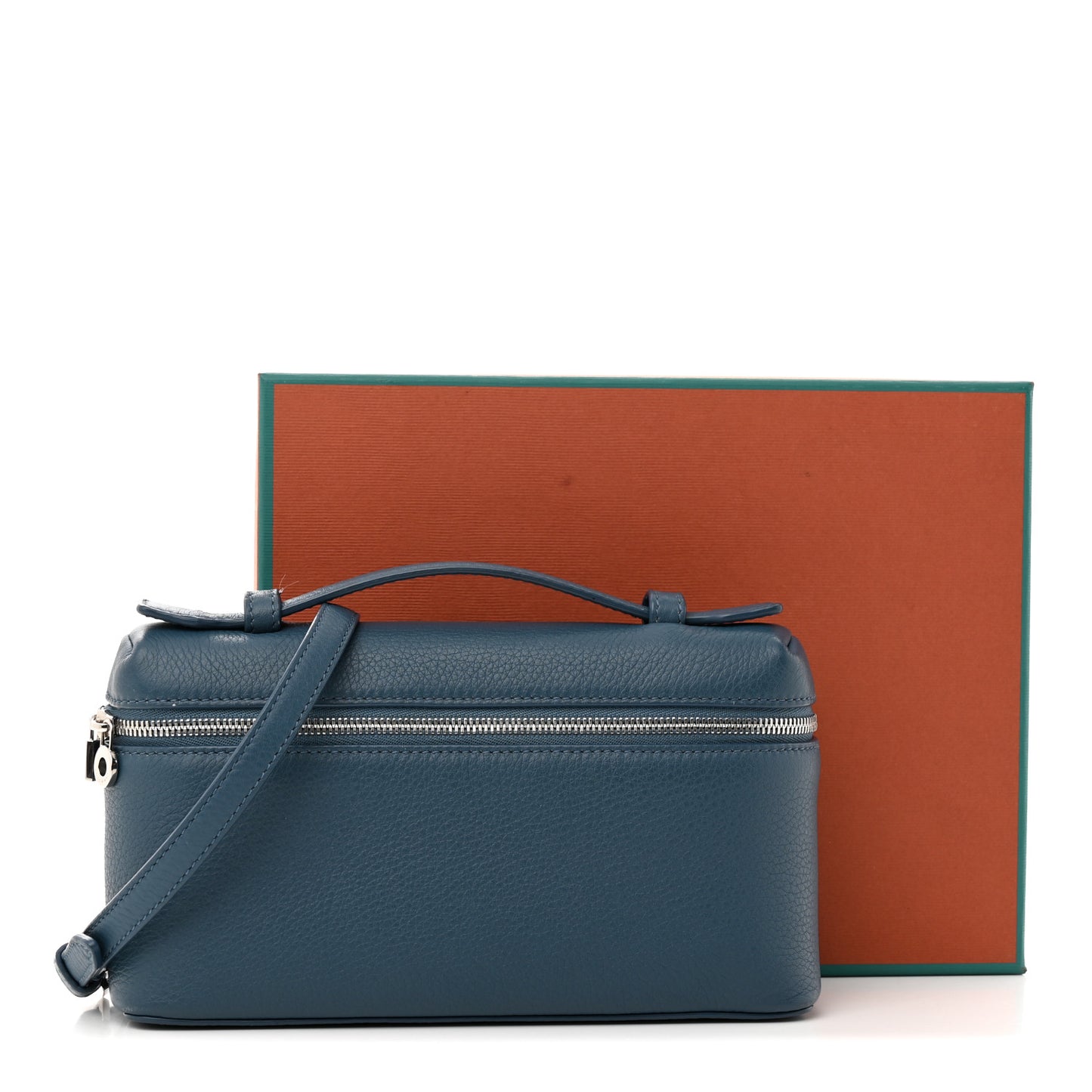 Grained Calfskin L19 Extra Pocket Pouch Cloud Sky