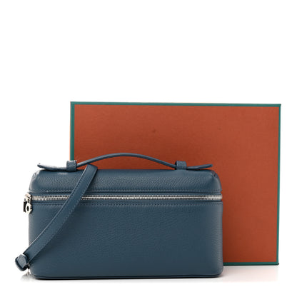 Loro Piana Grained Calfskin L19 Extra Pocket Pouch Cloud Sky 15 of 15