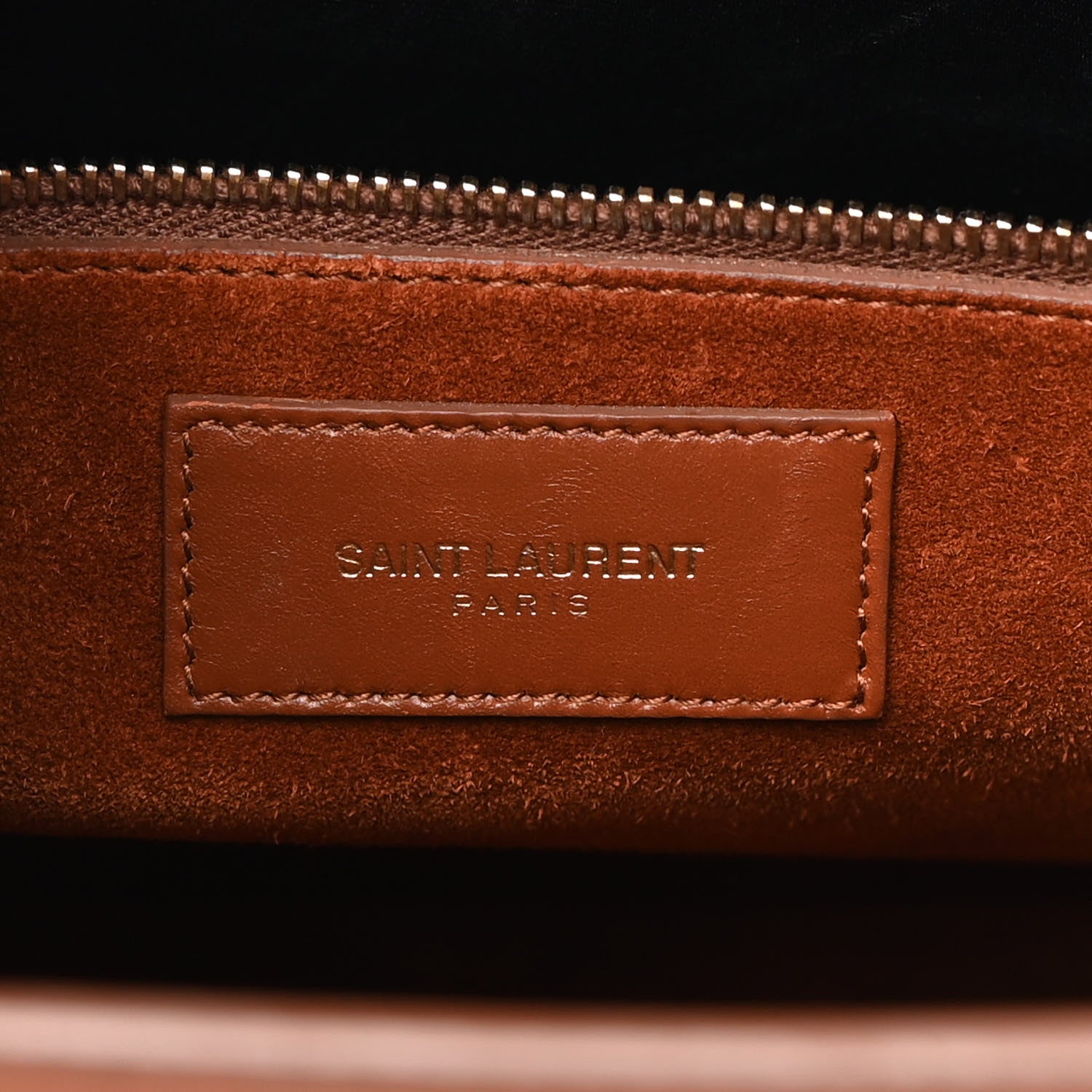 Saint Laurent Calfskin Large Sac De Jour Carryall Cognac 6 of 9