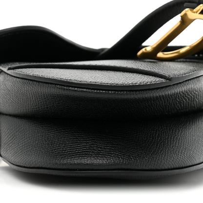 Christian Dior Grained Calfskin Mini Saddle Bag Black 9 of 9