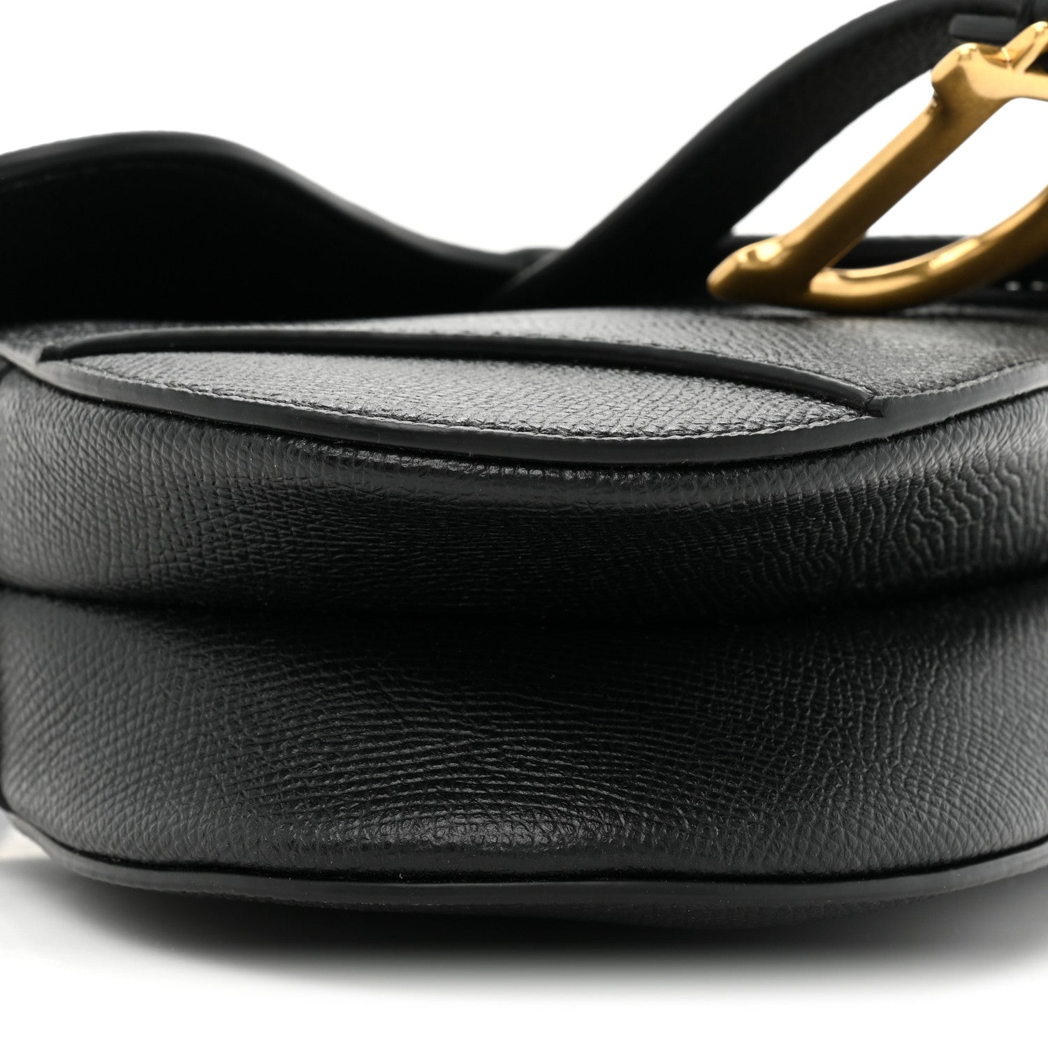 Christian Dior Grained Calfskin Mini Saddle Bag Black 9 of 9