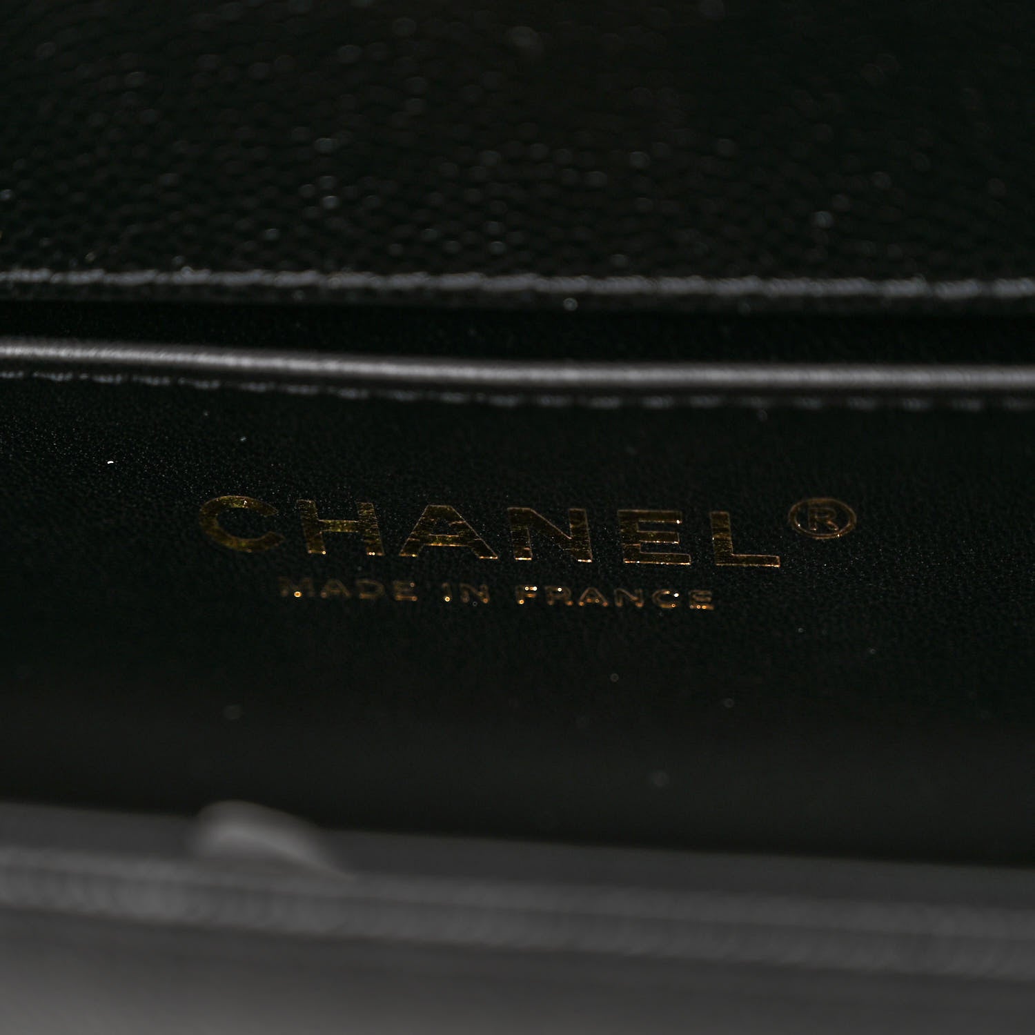 Chanel Caviar Chevron Quilted Medium Boy Flap Black 6 of 10