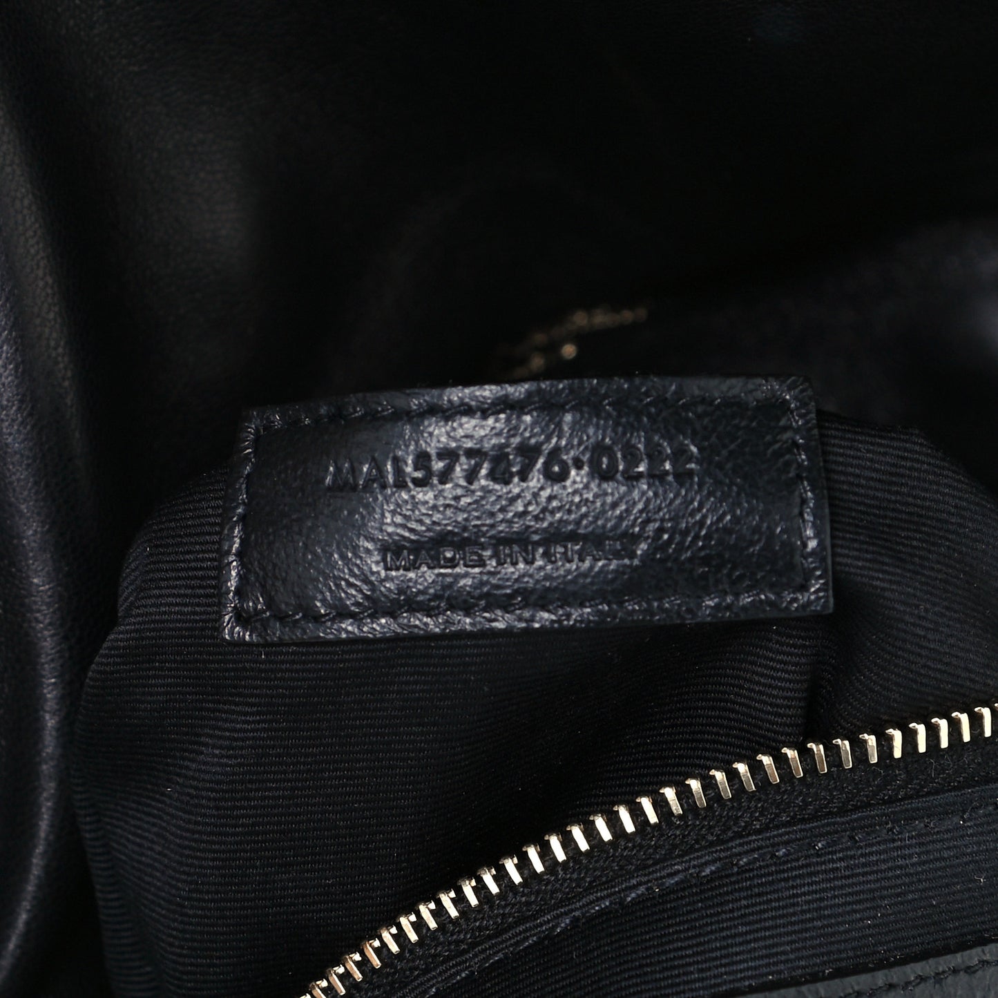 Lambskin Quilted Small Loulou Puffer Monogram Chain Satchel Black