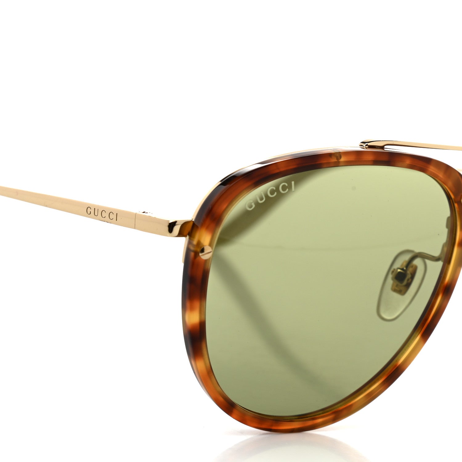 Gucci Aviator Sunglasses GG0662S Tortoise 7 of 8