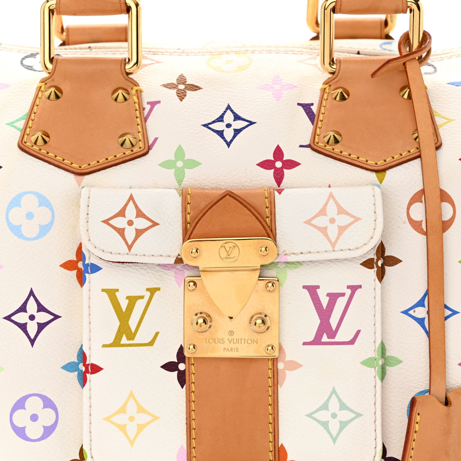 Louis Vuitton Monogram Multicolor Speedy 30 White 8 of 14