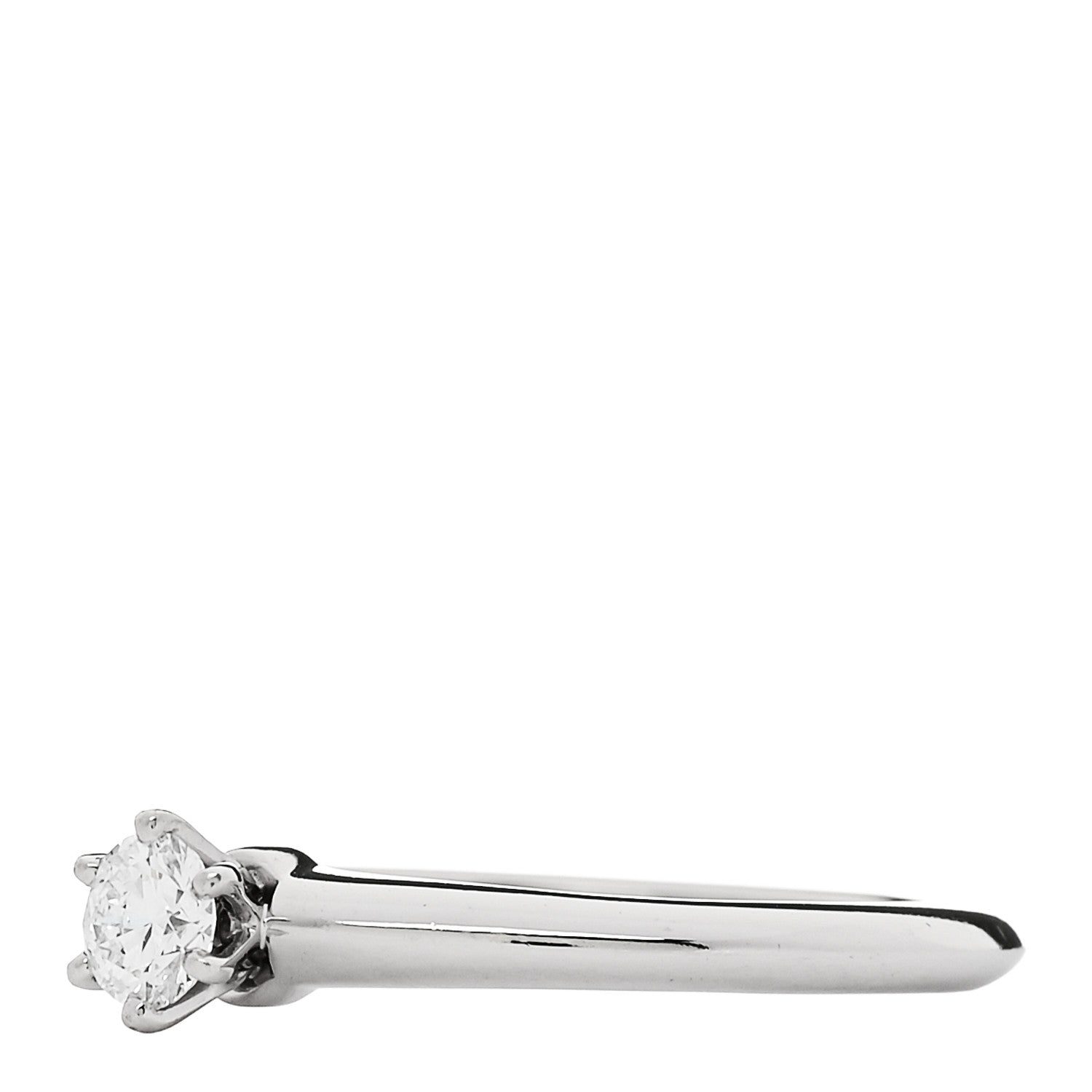 Tiffany Platinum Diamond .21ct Solitaire Engagement Ring 52 6 3 of 7
