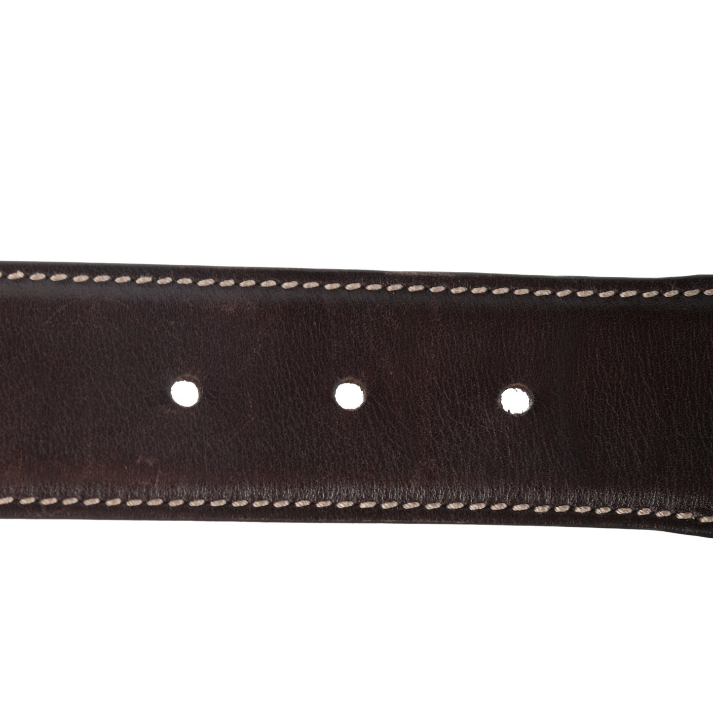 Monogram Horsebit Buckle Belt 85 34 Dark Brown