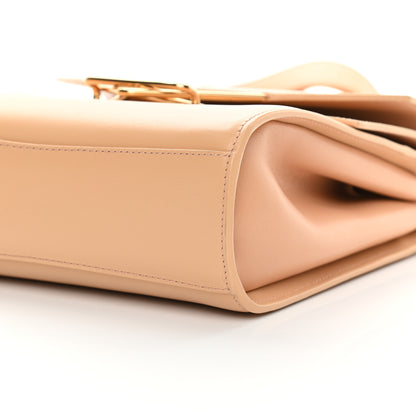Bottega Veneta Box Calfskin Nappa Clip Bag Almond Gold 9 of 10