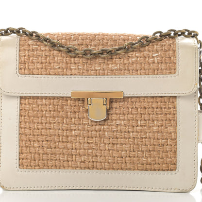 Lanvin Straw Shoulder Bag Beige 15 of 15