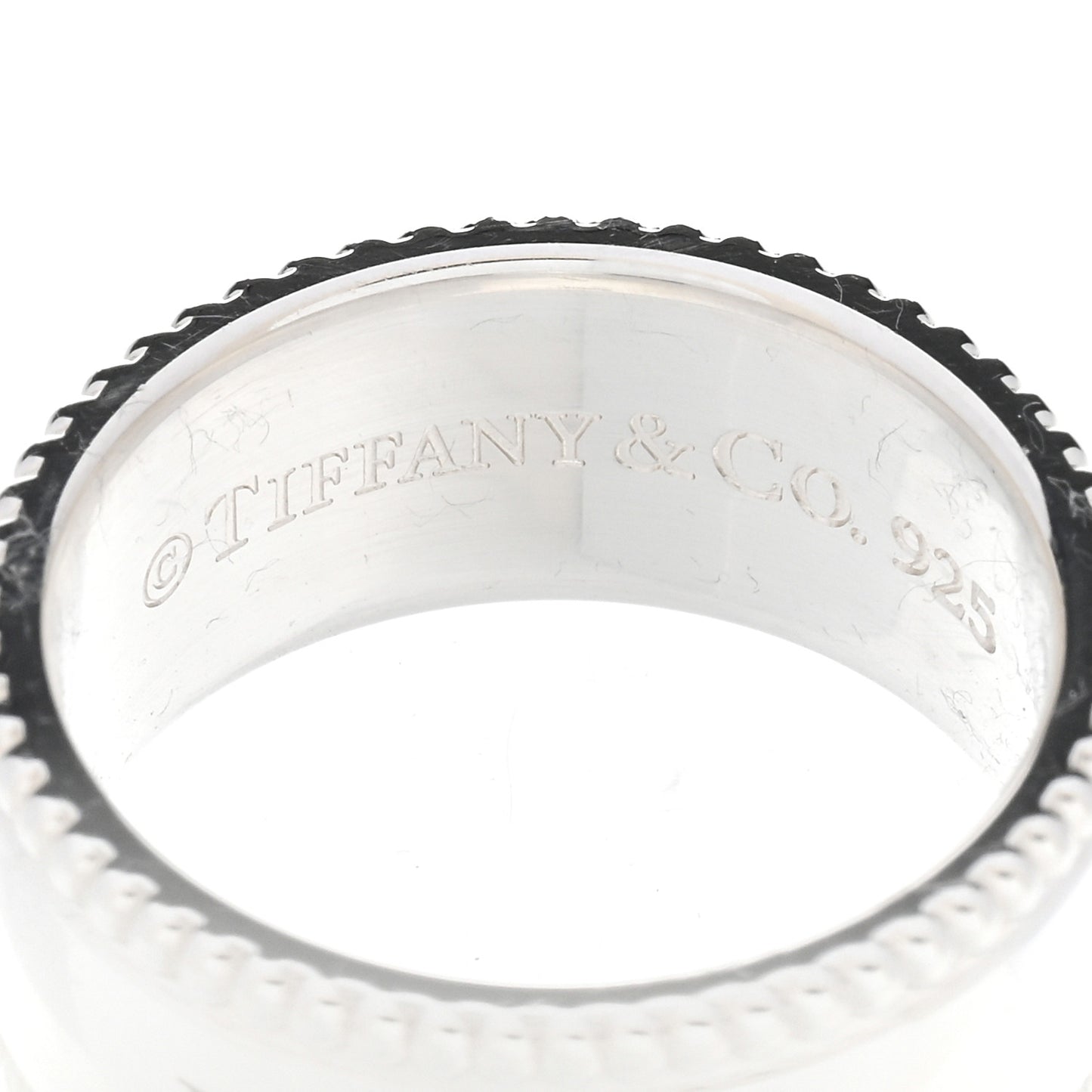 Sterling Silver Milgrain I Love You Band Ring 48 4.5