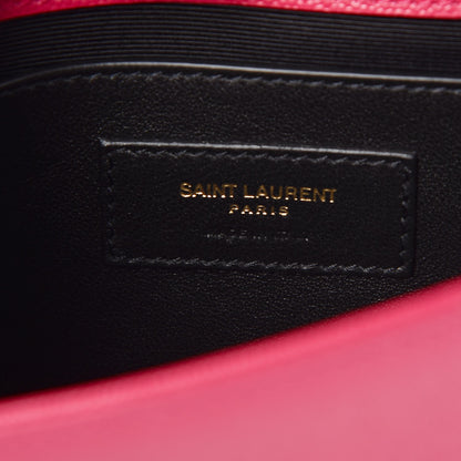 Saint Laurent Grain De Poudre Small Monogram Kate Satchel Bubblegum 6 of 6