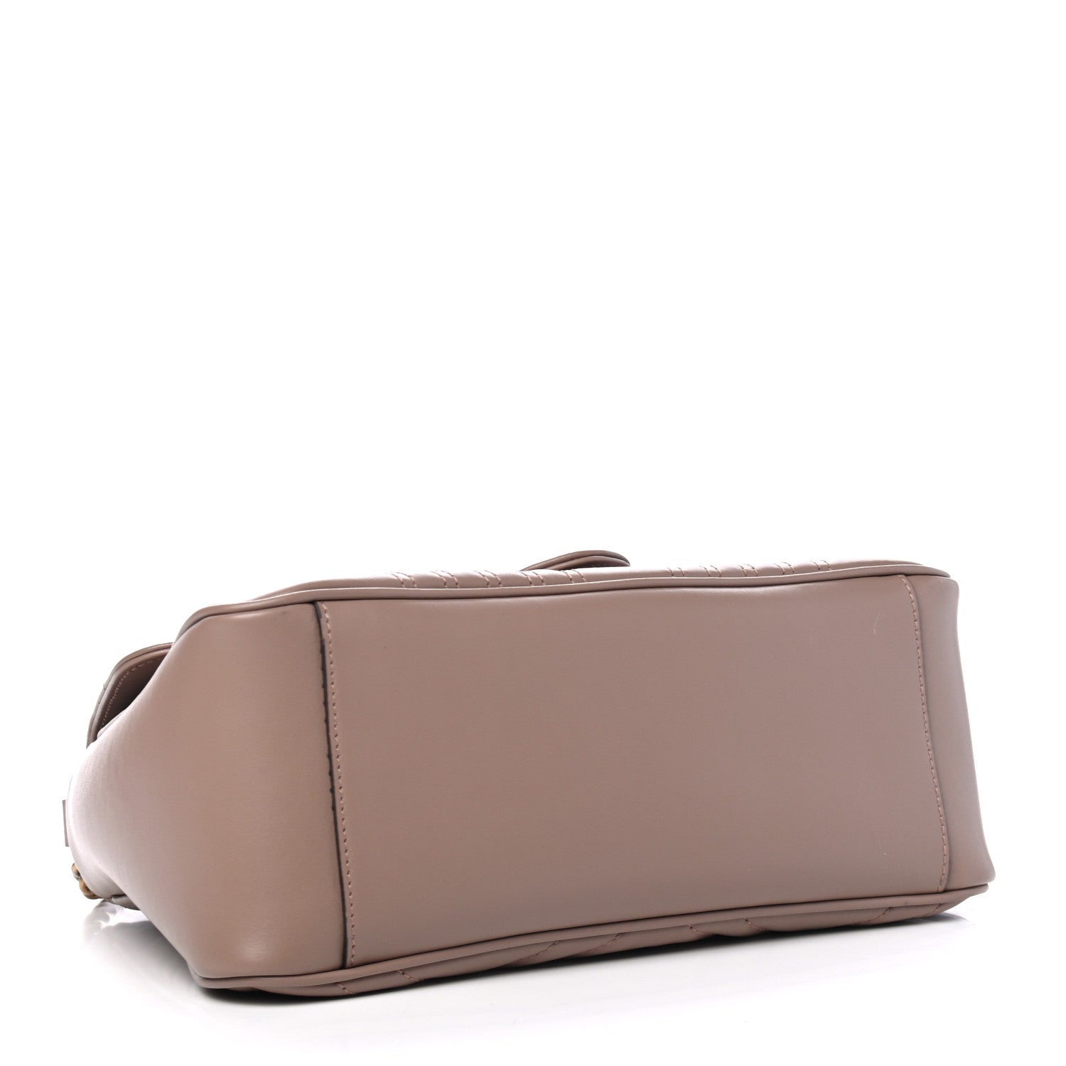 Gucci Calfskin Matelasse Small GG Marmont Top Handle Shoulder Bag Porcelain Rose 3 of 4