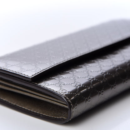 Gucci Metallic Microguccissima Dice Continental Flap Wallet Gray 5 of 8