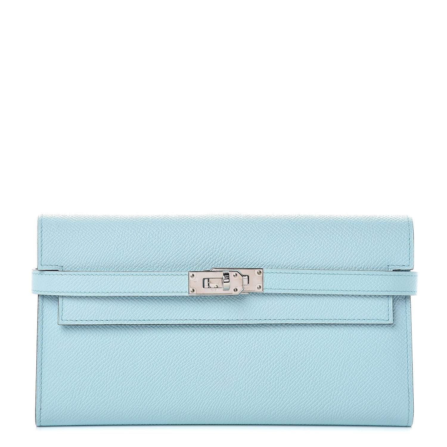 Hermes Epsom Kelly Longue Wallet Bleu Zephyr 1 of 8