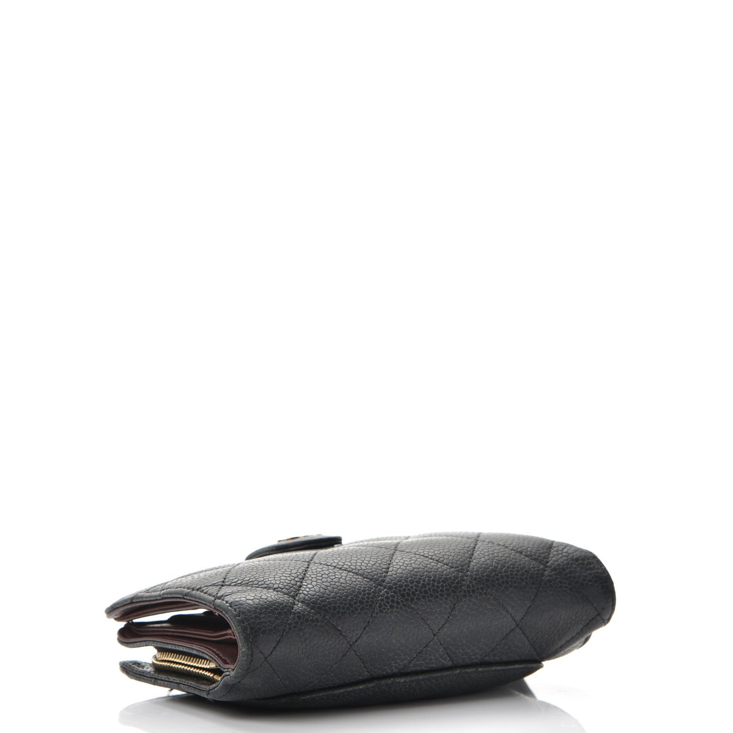 Chanel Caviar Quilted Zipped Pocket Wallet Black 4 of 17