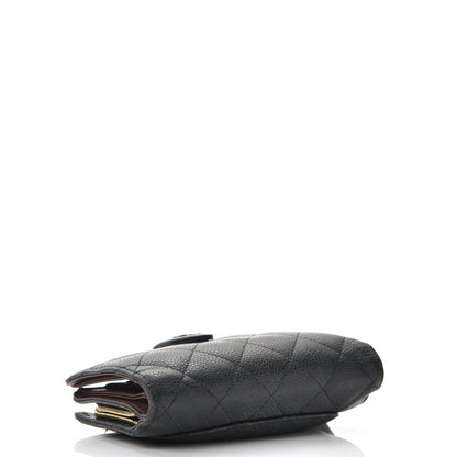 Chanel Caviar Quilted Zipped Pocket Wallet Black 4 of 17