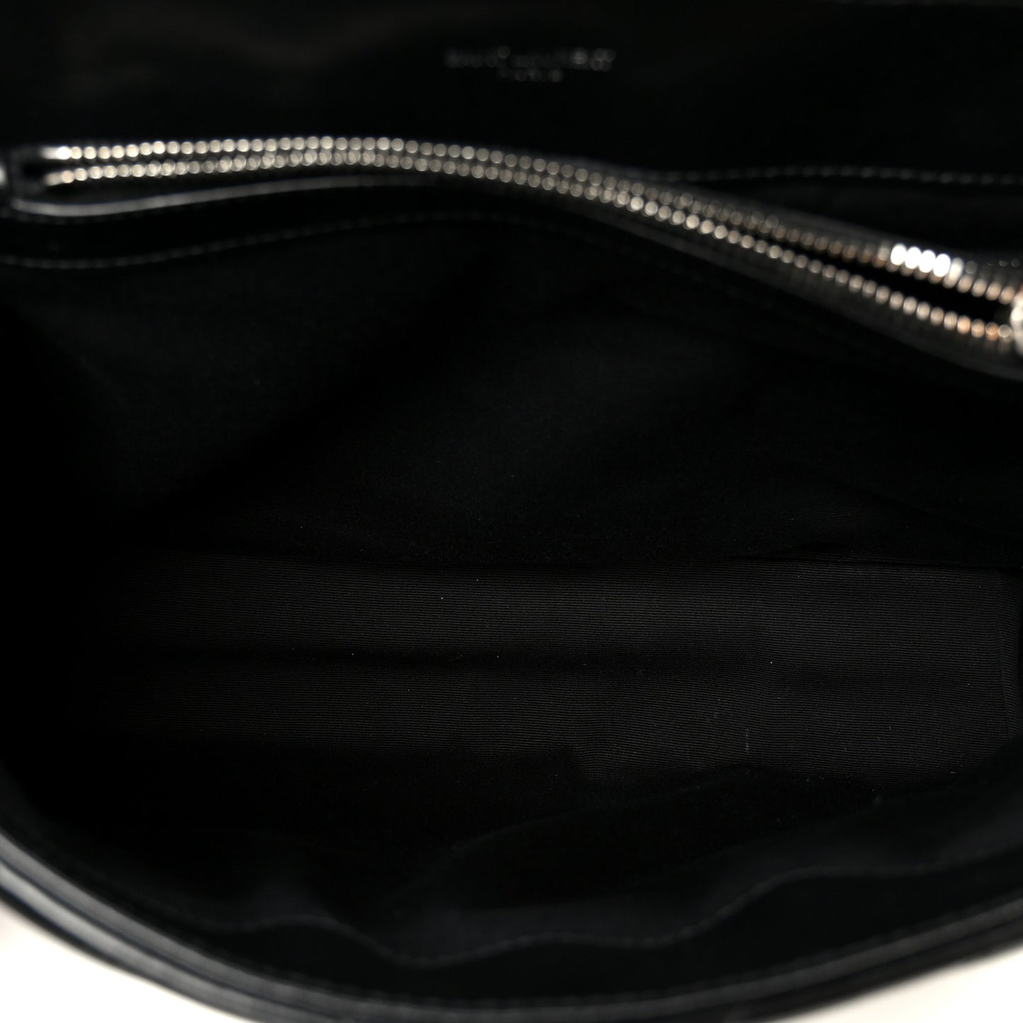 Calfskin Y Quilted Monogram Medium Loulou Chain Satchel Black