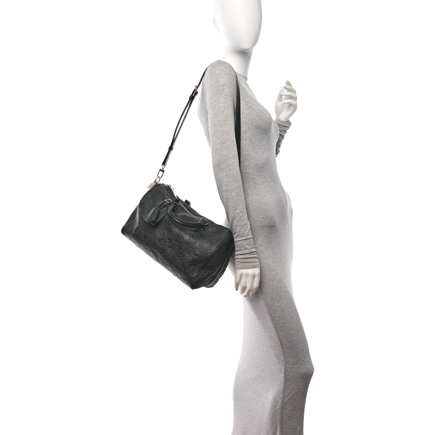 Louis Vuitton Empreinte Monogram Speedy Soft 30 Black 2 of 9