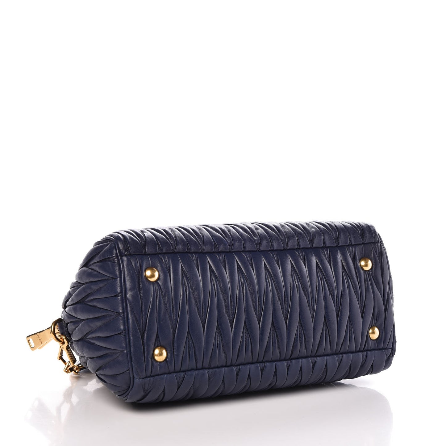 Nappa Matelasse Bauletto Top Handle Bleuette