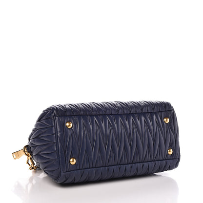 Miu Miu Nappa Matelasse Bauletto Top Handle Bleuette 5 of 8