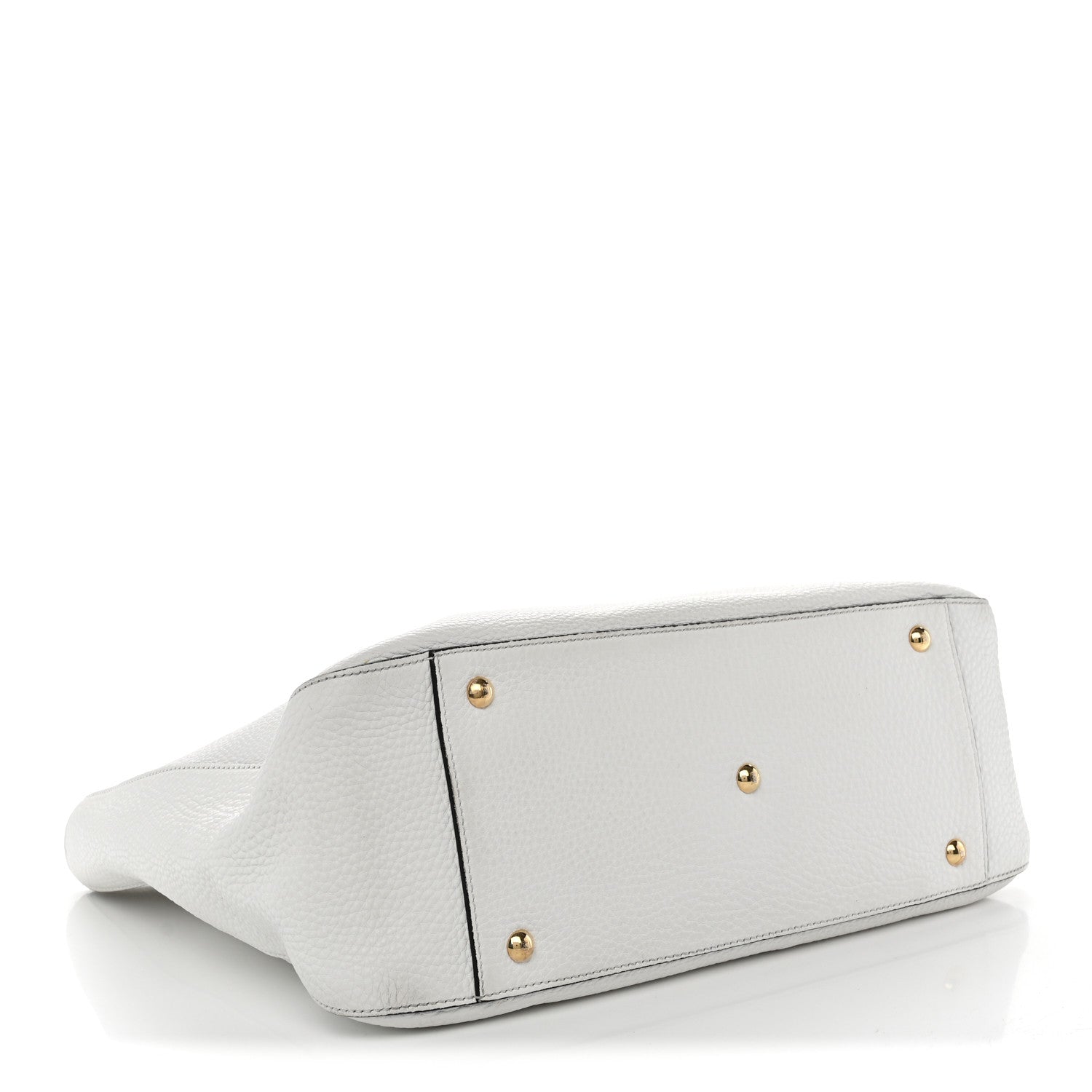 Fendi Vitello Glacier Medium FF Tote White 3 of 11