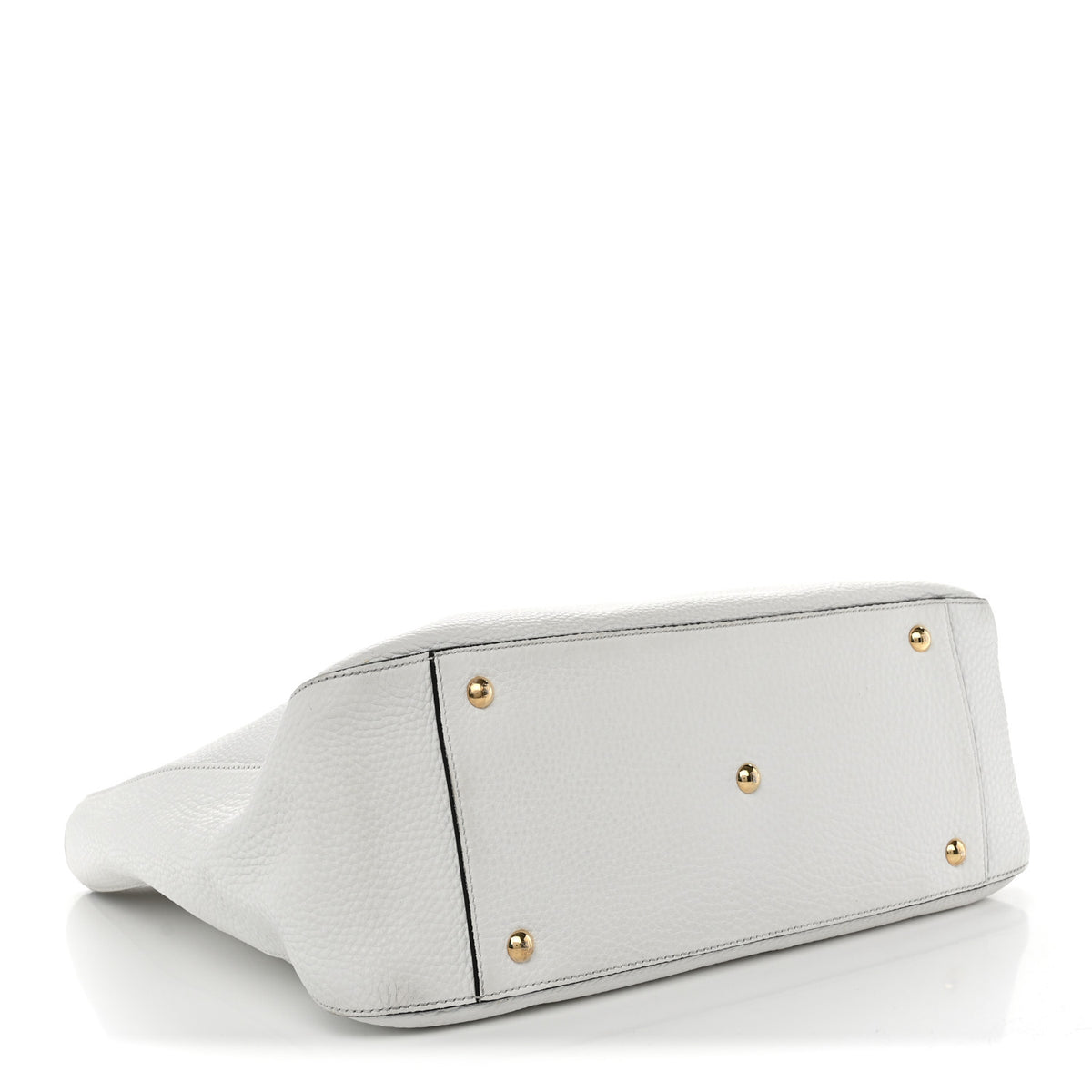 Fendi Vitello Glacier Medium FF Tote White 4 of 12