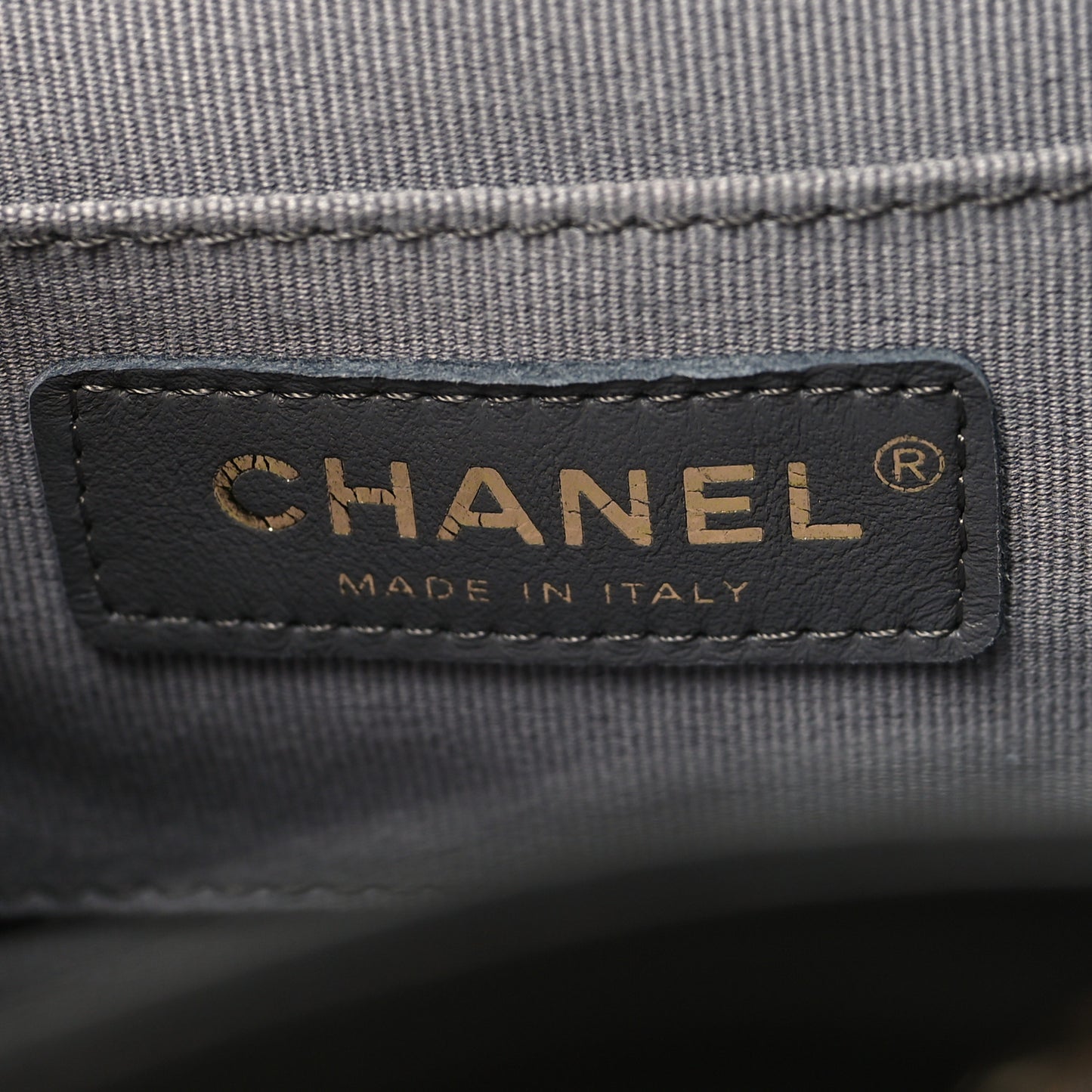 Lambskin Quilted Small Duma Drawstring Backpack Grey