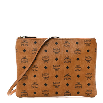 MCM Visetos Original Medium Pouch Cognac 1 of 11