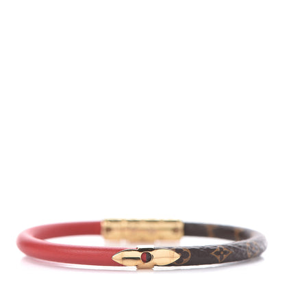 Louis Vuitton Monogram Daily Confidential Bracelet 17 Red 1 of 4