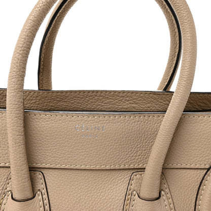 Celine Drummed Calfskin Micro Luggage Dune 8 of 10