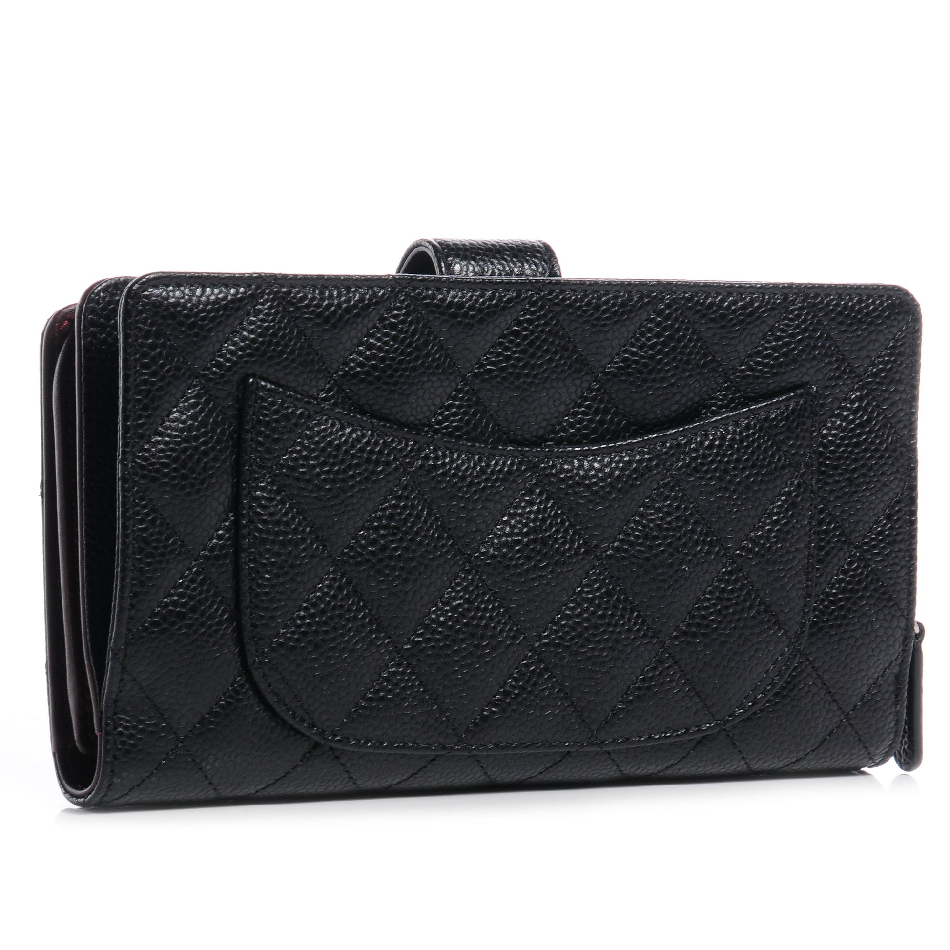 Chanel Caviar Quilted CC French Wallet Black 3 of 8