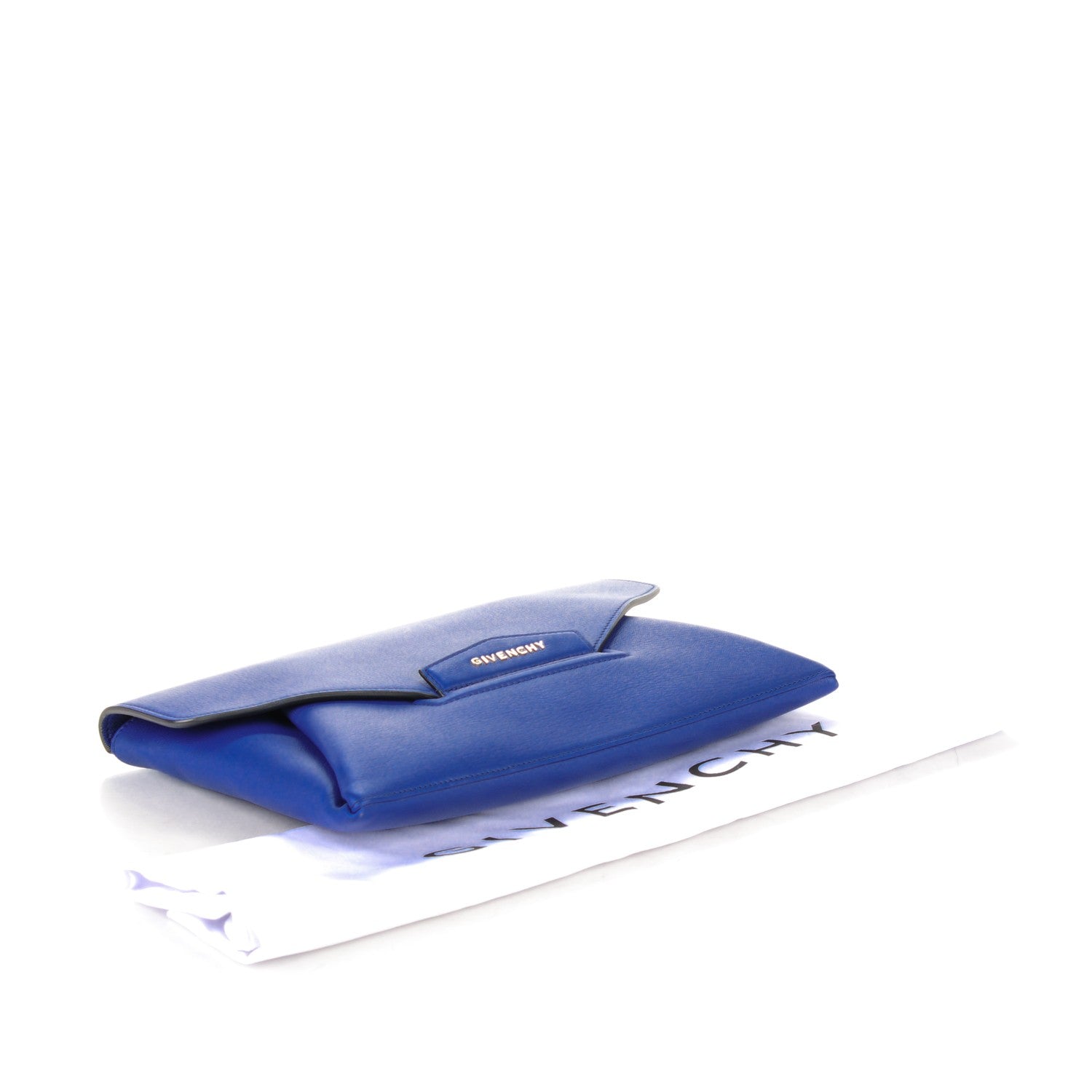 Givenchy Sugar Goatskin Medium Antigona Envelope Clutch Blue 4 of 7