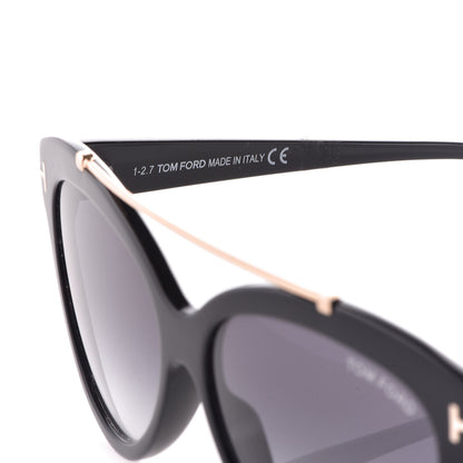 Tom Ford Livia Cat Eye Sunglasses TF518 Black 5 of 7