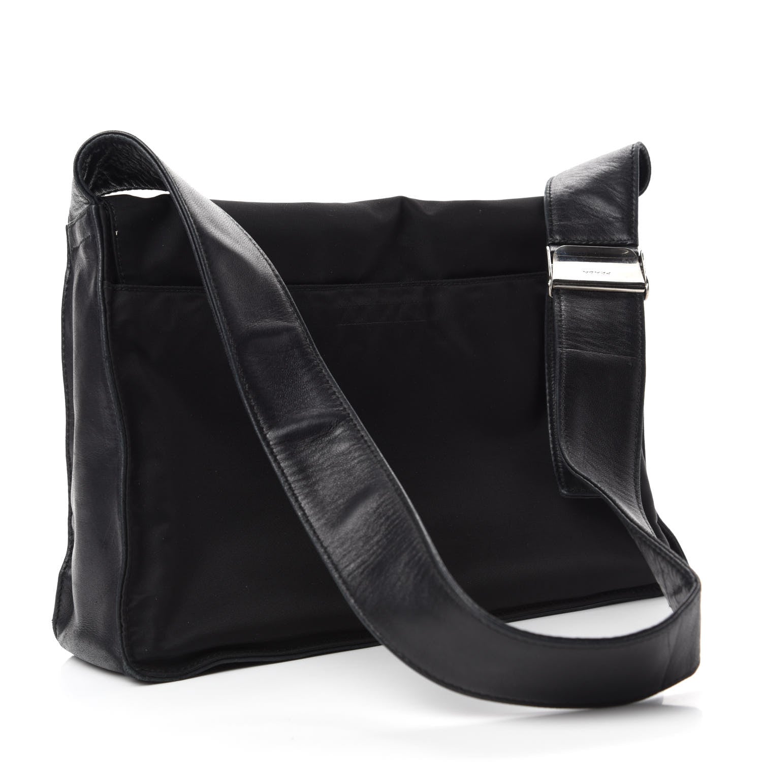 Prada Nylon Tessuto Messenger Bag Black 3 of 10