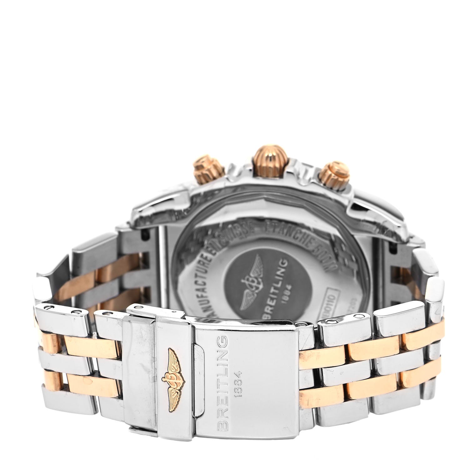 Breitling Stainless Steel 18K Yellow Gold 44mm Chronomat Automatic Watch Black IB0110 3 of 5