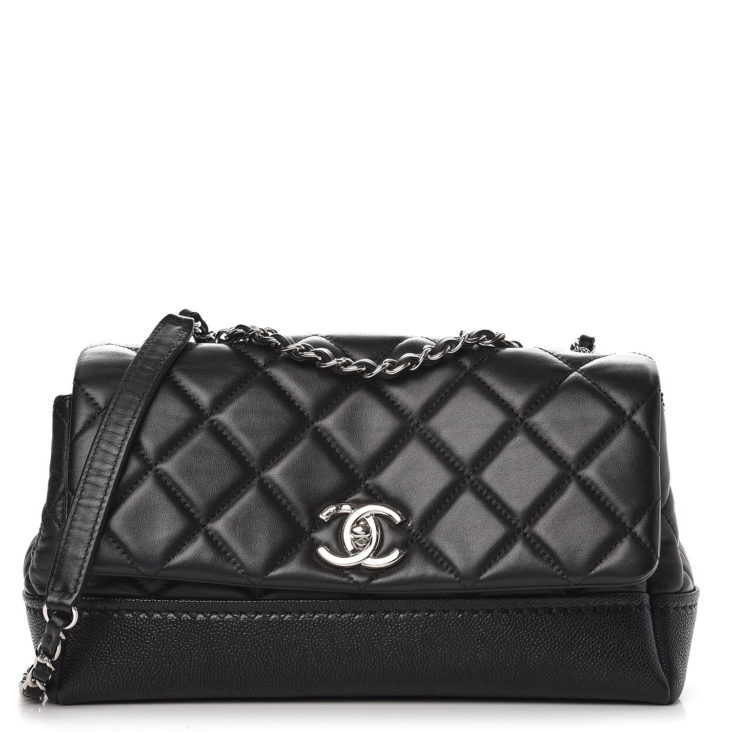 Chanel Caviar Lambskin Quilted Bi Coco Flap Black 1 of 8