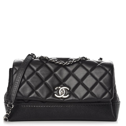 Chanel Caviar Lambskin Quilted Bi Coco Flap Black 1 of 8