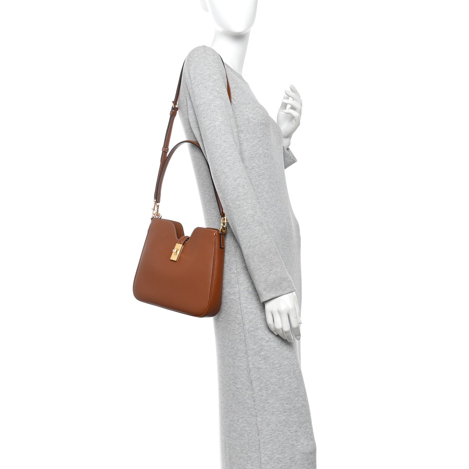 Celine Smooth Calfskin Small Camille 16 Soft Bag Tan 2 of 9